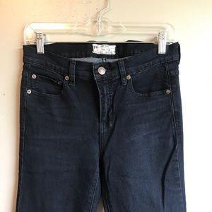 Free People dark wash flare leg stretch jeans